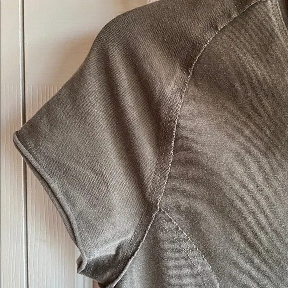 Free People NWT Protagonist WTF Distressed Brown Stretch Cotton Baby Tee Xl - Picture 6 of 12